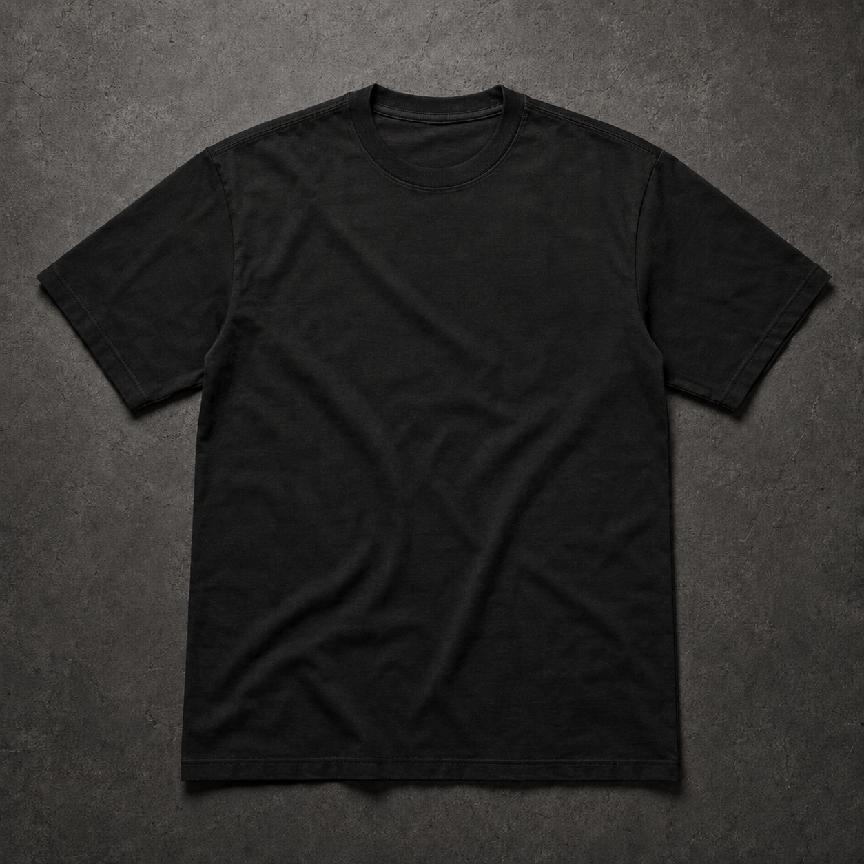 FIELD OATH Under Load Watch T-Shirt: black 160 gsm cotton base garment, front view