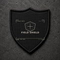 FIELD OATH Field Shield Patch shield black embroidered patch with original FIELD OATH artwork