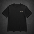 FIELD OATH Field Standard T-Shirt front view in black with small FIELD OATH chest identifier