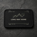 FIELD OATH Long Way Home Patch rectangular black embroidered patch with original FIELD OATH artwork