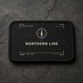 FIELD OATH Northern Line Patch rectangular black embroidered patch with original FIELD OATH artwork