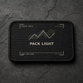 FIELD OATH Pack Light Patch rectangular black embroidered patch with original FIELD OATH artwork