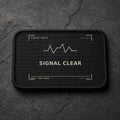 FIELD OATH Signal Clear Patch rectangular black embroidered patch with original FIELD OATH artwork